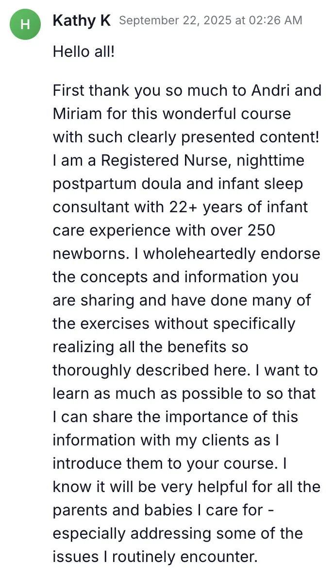 Kathy K community testimonial mobile